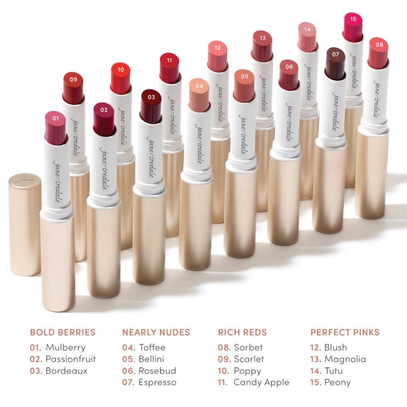 Jane Iredale Lipstick kleuren